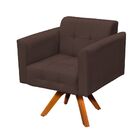 Kit 01 Namoradeira E 02 Poltronas Giratória Elisa Suede Base