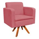 Kit 01 Namoradeira E 02 Poltronas Giratória Emília Suede Base