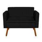 Kit 01 Namoradeira E 02 Poltronas Giratória Emília Suede Base