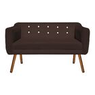 Kit 01 Namoradeira E 02 Poltronas Giratória Julia Suede Com S