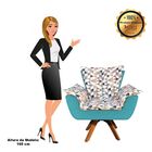 Kit 01 Namoradeira E 02 Poltronas Giratória Opala D87 E Suede