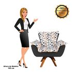 Kit 01 Namoradeira E 02 Poltronas Giratória Opala D87 E Suede