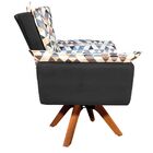 Kit 01 Namoradeira E 02 Poltronas Giratória Opala D87 E Suede