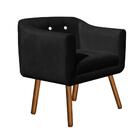 Kit 01 Namoradeira E 02 Poltronas Julia Preto Com Strass