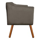 Kit 01 Namoradeira E 02 Poltronas Julia Suede Pés Palito Cast