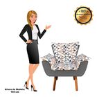 Kit 01 Namoradeira E 02 Poltronas Opala Composê D87 Com Suede