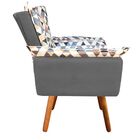 Kit 01 Namoradeira E 02 Poltronas Opala Composê D87 Com Suede