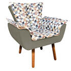 Kit 01 Namoradeira E 02 Poltronas Opala Composê D87 Com Suede