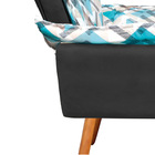 Kit 01 Namoradeira E 02 Poltronas Opala Composê Suede Com Est