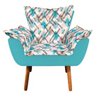 Kit 01 Namoradeira E 02 Poltronas Opala D33 Pés Palito Castan