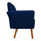 Kit 01 Namoradeira E Poltrona Dora Suede Pés Palito Castanho