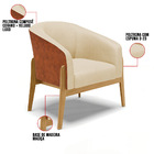 Kit 01 Poltrona E 01 Puff Stella Corano Nozes Com Veludo Luxo