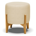 Kit 01 Poltrona E 01 Puff Stella Corano Nozes Com Veludo Luxo