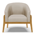 Kit 01 Poltrona E 01 Puff Stella Corano Nozes Com Veludo Luxo