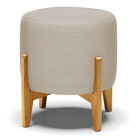 Kit 01 Poltrona E 01 Puff Stella Corano Nozes Com Veludo Luxo