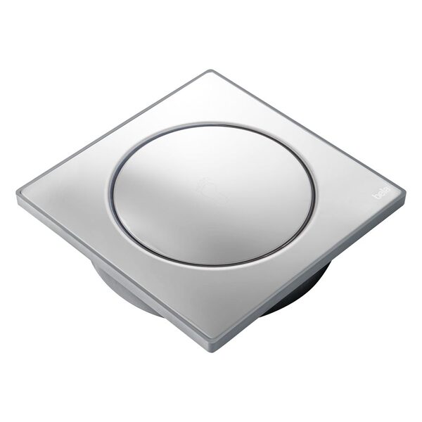 Kit 01 - Ralo Click De Inox 15x15 Cm + Porta Grelha Cinza