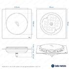 Kit 01 - Ralo Click De Inox 15x15 Cm + Porta Grelha Cromado