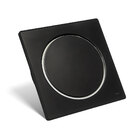 Kit 01 - Ralo Click Inox Preto 15x15 Cm + Porta Grelha Preto