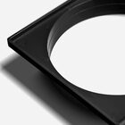 Kit 01 - Ralo Click Inox Preto 15x15 Cm + Porta Grelha Preto