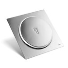 Kit 01 - Ralo Click Inteligente Inox 15x15 Cm + Porta Grelha