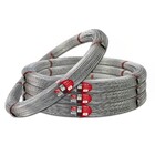 Kit 01 Rolo Arame Ovalado Liso 1000 Mts + 20 Catracas