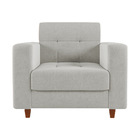 Kit 01 Sofá 03 Lugares E 01 Poltrona Arezzo Linho Cinza A05 P