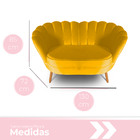 Kit 01 Sofá 2 Lugares Namoradeira E 02 Poltronas Pétala Para