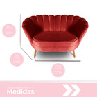 Kit 01 Sofá 2 Lugares Namoradeira E 02 Poltronas Pétala Para