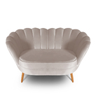 Kit 01 Sofá 2 Lugares Namoradeira E 02 Poltronas Pétala Para