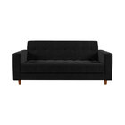 Kit 01 Sofá 3 Lugares E 02 Poltronas Arezzo Linho Preto A79 P