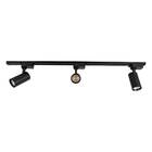 Kit 01 Trilho Eletrificado 1m + 3 Spots Preto 12w Branco Quen