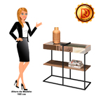 Kit 02 Aparadores Industrial Com Espelho Boreal Demolição - D