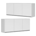 Kit 02 Armários Aéreo Cozinha Planejada Lux 120cm Mdf 03 Port