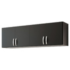 Kit 02 Armários Aéreo De Parede Cozinha 150cm 4 Portas Preto