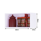 Kit 02 Armários Aéreo Geladeira Cozinha Andréia 60cm 01 Porta