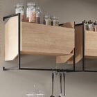 Kit 02 Armários Aéreos Com Porta E Suporte Metálico Com Ganch