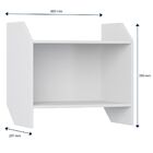 Kit 02 Armários Aéreos Sem Porta Soul Branco Tx - Be Mobiliár