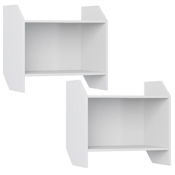 Kit 02 Armários Aéreos Sem Porta Soul Branco Tx - Be Mobiliár