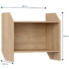 Kit 02 Armários Aéreos Sem Porta Soul Carvalho Mel - Be Mobil