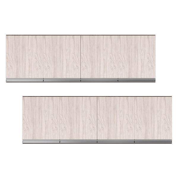 Kit 02 Armários De Cozinha Aéreo Andréia 160cm 4 Portas Casta