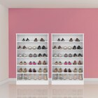 Kit 02 Armários Multiuso Sapateira Bella Branco - Phoenix