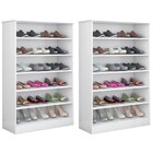 Kit 02 Armários Multiuso Sapateira Bella Branco - Phoenix