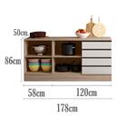 Kit 02 Balcoes Com Tampo 178cm 12539x12592 Pln