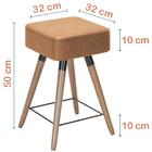 Kit 02 Banco Banqueta Baixa Rill Corano Sone