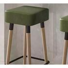 Kit 02 Bancos Banqueta Alta Madeira Estofada Dubai