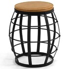 Kit 02 Bancos Decorativos Seat Garden Estofado Flora Preto Co