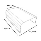 Kit 02 Bandeja Esteira Para Braço De Sofá Porta Copo Reto Tab