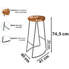 Kit 02 Banqueta Alta Aurum Bar Cozinha Sala Jantar Dhom