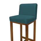 Kit 02 Banqueta Alta Com Encosto Aila Cozinha Balcão Bistrô B