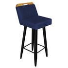 Kit 02 Banqueta Alta Encosto Lith Para Cozinha Bar Balcão Bis